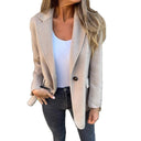 Chic Wool Double Button Jacket for Women