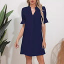 Chic V-Neck Peplum Dress for Women