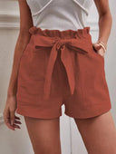 Chic Women's Linen Trousers with Ties