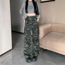 Stylish Women's Camouflage Cargo Pants with Ample Pockets