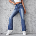 Chic High-Waisted Bootcut Jeans for Women