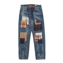 Creative Patchwork Women's Jeans with Casual Style