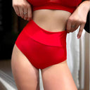 Ruffled High-Waisted Women's Bikini Bottoms