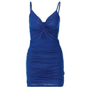 Stylish Women's Ruching Twist Mini Dress