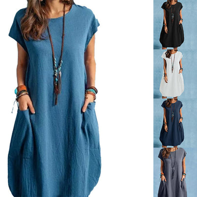 Chic Summer Dress with Pocket Detail