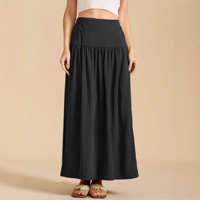 Flowing Women's Maxi Skirt with Elastic Waistband