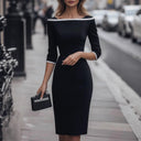 Chic Shift Dress with Modern Accents