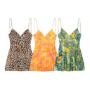 Floral Mini Dress with Spaghetti Straps