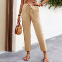 Women's Chino Pants with Elastic Waistband