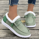 Chic Women's Slippers with Faux Fur Accent