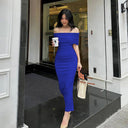 Chic Off-Shoulder Wrap Dress for Women