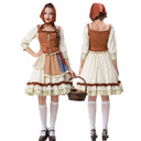 Charming Ladies' Historical Dirndl Dress with Detailed Bodice