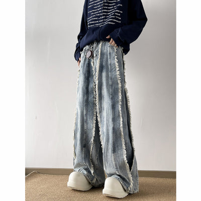 Trendy Fringe Wide-Leg Jeans for Women