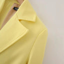 Chic Textured Blazer Jacket with Pockets for Women