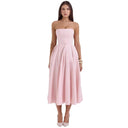 Stylish Off-Shoulder Women's Maxi Dress with Flowy Hem