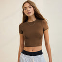 Stylish Women's Fitted Crop T-Shirt