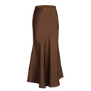 Chic Diagonal Seam Maxi Skirt for Women