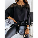 Ladies Lace-Trimmed Blouse with Chic Design