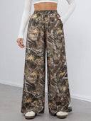 Chic Camouflage Palazzo Pants for Women