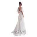 Floral Lace Maxi Dress for Women with Chic Sleeves