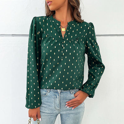 Flared Sleeve Women's Blouse – Chic Style