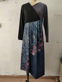Boho-Inspired Midi Dress with Unique Patterns