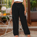 Trendy Women's Cargo Pants with Stretch Waist