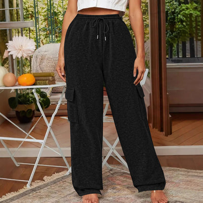 Trendy Women's Cargo Pants with Stretch Waist