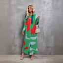 Vibrant Graphic Pattern Shirt Dress for Women