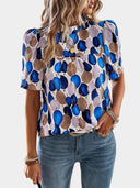 Chic Women's Blouse with Trendy Patterns