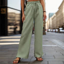 Chic Women's Wide Leg Pants with Adjustable Drawstring
