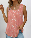 Women's Draped Sleeveless Blouse - Chic Style