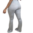 High-Waisted Bootcut Leggings in Soft Jersey