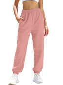 Women's Elastic Waist Trousers with Pockets