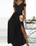 Chic Women's Maxi Dress with Stylish Slit