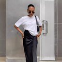 Flowing High Cut Maxi Skirt for Women