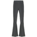 Chic Women's V-Neck Flared Pants with Decorative Stitching