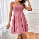 Women's Stylish Strap Dress with Flowy Skirt