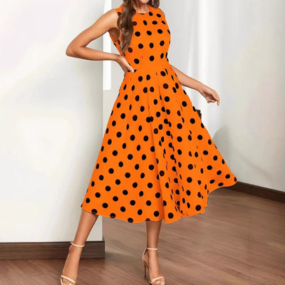 Chic Women's Polka Dot A-Line Dress