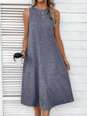 Summer Dress for Women with Pocket Design
