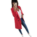 Double Button Women's Blazer - Chic Style