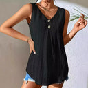 Chic Long Sleeve Blouse with Textured Design and Button Accents