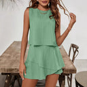 Chic Asymmetrical Two-in-One Blouse for Women