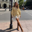 Chic Oversized Blazer with Puff Sleeves