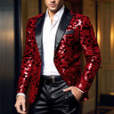 Floral Sequin Blazer for Women - Chic Style