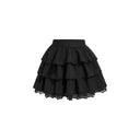 Women's Ruffled Lace-Trimmed Skirt