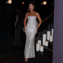 Glittering Evening Dress with Refined Detailing
