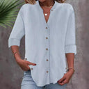 Stylish Women's Striped Button-Down Blouse