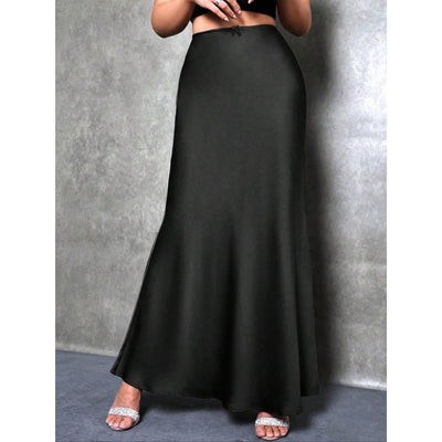 Flowing Maxi Skirt with Elastic Waistband for Women