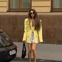 Chic Oversized Blazer with Deep Lapel